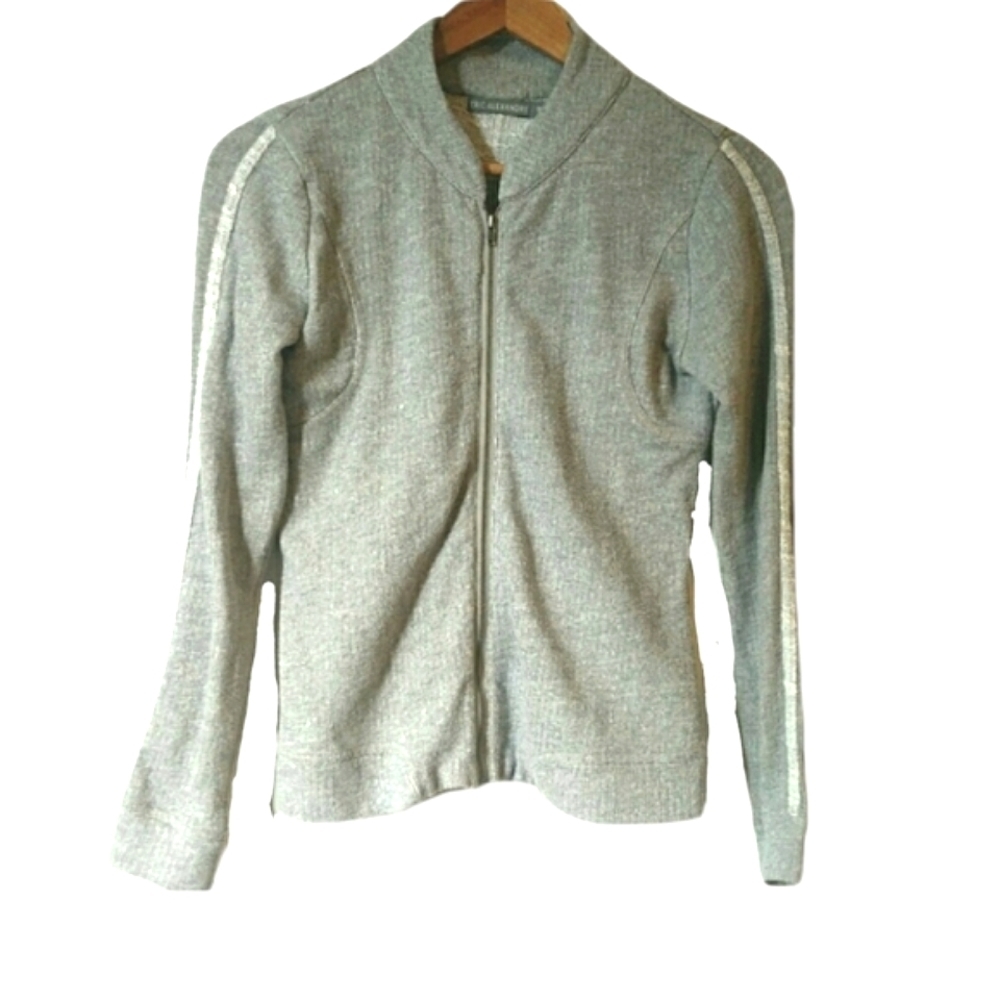 Eric Alexandre Heathered Grey Zip Up
